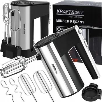 RUČNÍ MIXÉR KUCHYŇSKÝ ROBOT VÍCEFUNKČNÍ SILNÝ TURBO 5 RYCHLOSTÍ SADA
