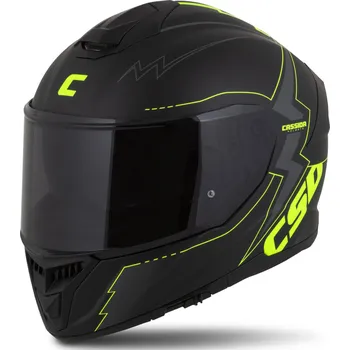 Helma na motorku Cassida Integral GT 2.1 Flash černo-fluo žluto-šedá XS