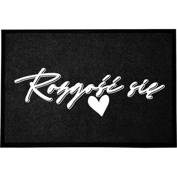 Rohožka KOKOSOVÁ VSTUPNÍ ROHOŽKA ČERNÁ DO DOMU | VESELÝ DÁREK POHODLNĚ SE USAĎTE