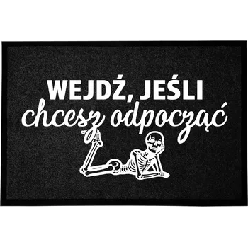 Rohožka KOKOSOVÁ VSTUPNÍ ROHOŽKA ČERNÁ DO DOMU | VESELÝ DÁREK VSTUPTE, POKUD...