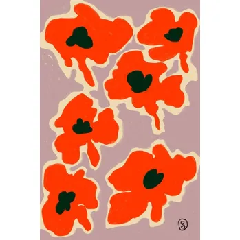 Plakát Plakát, Obraz - Vibrant Poppy Flowers, Sandra Poliakov