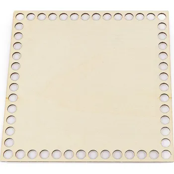 Dno na pletení / výrobu košíků 15x15 cm, barva přírodní sv.