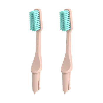 Zubní kartáček TIO TIOBRUSH Náhradní hlavice k zubnímu kartáčku (soft) - Peach Blush - 2 ks Varianta: Peach Blush - 2 ks