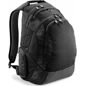 Městský batoh Školní batoh Quadra s více přihrádkami, černý, 26 l