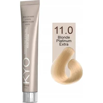 Barva na vlasy Kyo 11.0 Platinová Extra Blond 100 ml barva na vlasy