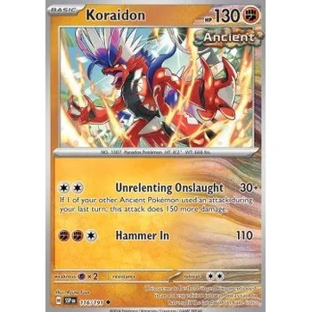 Sběratelská karetní hra Pokémon SSP 116/191 Koraidon - Surging Sparks Stav: Near Mint, Verze: REVERSE HOLO