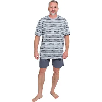 Pánské pyžamo Pánské pyžamo ZAKRS PKR Šedá L