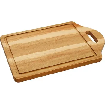 Kuchyňské prkénko Dřevia Bukové prkénko na krájení s úchytem 38 × 23 cm