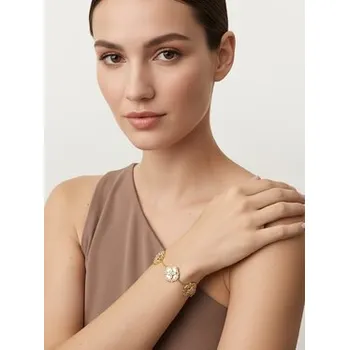 Módní doplněk Guess Náramek JUBB05 501JW Zlatá S