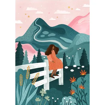 Plakát Plakát, Obraz - On the Fence, Bea Muller