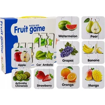 Puzzle Puzzle Vzdělávací skládačka Ovoce 10 dílků