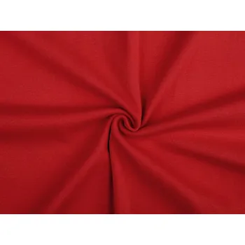 Úplet bavlněný elastický hladký / náplet METRÁŽ - 27 (384) červená