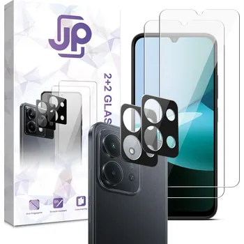 JP Combo pack, Sada 2 tvrzených skel a 2 sklíček na fotoaparát, Xiaomi Redmi 15C