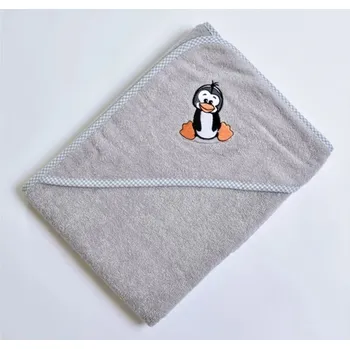 Osuška dětská s kapucí, Tučňák