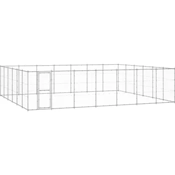 klec pro psa vidaXL Venkovní psí kotec pozinkovaná ocel 50,82 m²