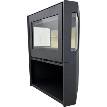 Krbová kamna Black Sapphire s dřevníkem