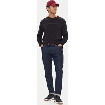 Pánské tričko Tommy Hilfiger S dlouhým rukávem UM0UM03651 Černá Regular Fit XL