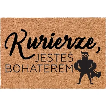 Rohožka KOKOSOVÁ VSTUPNÍ ROHOŽKA DEKORATIVNÍ | DÁREK HRDINA