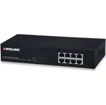 Intellinet 8-Port 10/100 PoE+ Switch, 66W PoE budget