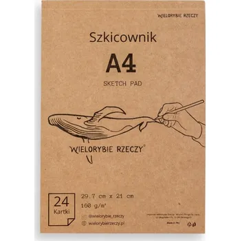 Skicák Wielorybie Rzeczy A4 24 ks