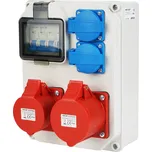 Stavební rozvaděč s jističi - 16A 5P + 32A 5P + 2X230V, IP44