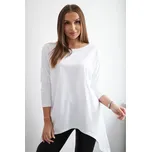 Bílá asymetrická oversize halenka Velikost: ONE SIZE