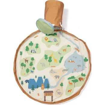 Hrací deka Play&Go Stahovací vak na hračky a podložka s košem - ZOO
