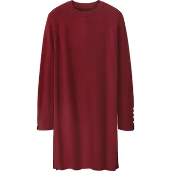 Dámské šaty esmara® Dámské pletené šaty (červená, XL(48/50))