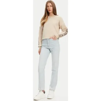 Dámská móda Guess Mikina V3BQ16 KB3P2 Béžová Regular Fit M