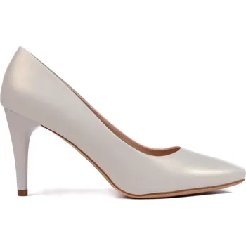 Dámské lodičky Bílé perleťové lodičky na tenkém podpatku 1396PEA Velikost: 40