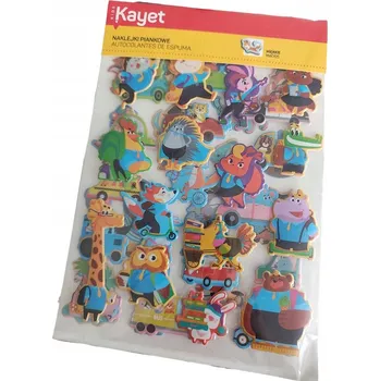 samolepka Kayet 3D pěnové Samolepky školních autíček a pirátů