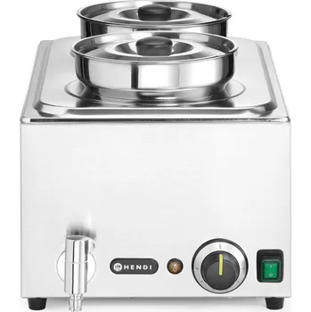 Dóza na potraviny Sada: Bain-marie Ranger + 2x 4L nádoba s víkem, HENDI, 8L, 220-240V/1000W, 604x332x(H)315mm