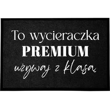 Rohožka VSTUPNÍ ROHOŽKA ČERNÁ DEKORATIVNÍ DO DOMU | DÁREK PREMIUM 60X40 cm