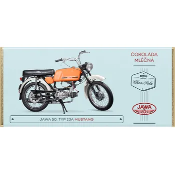 Čokoláda CHOCO POLA - JAWA 50, typ 23A MUSTANG - mléčná čokoláda 100 g