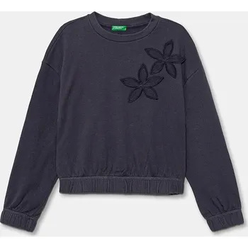 Chlapecká mikina Dětská bavlněná mikina United Colors of Benetton 33NVC10Q8.G.seasonal šedá 90X, vel. 120