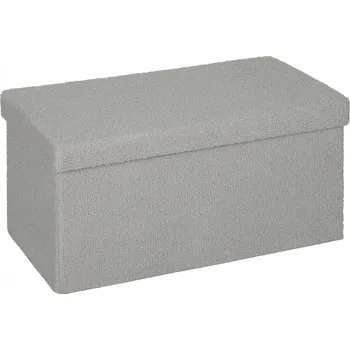 Taburet Lavice s úložným prostorem 76 x 38 x 38 cm | světle šedá