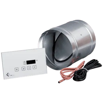 Přímotop Mikroprocesorový řídicí člen MSK glass se škrticí klapkou 125 MSK/GLASS/P125