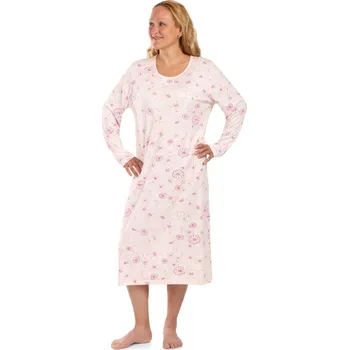 Dámská noční košile Lamido Dámská noční košile Líba D červený květ XXL (CZ58 / EU54 (XXL)) - doprava od 59 Kč