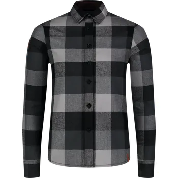 Dámská košile Dámská flanelová košile NORDBLANC HALCYON NBSSL8244 ČERNÁ 38