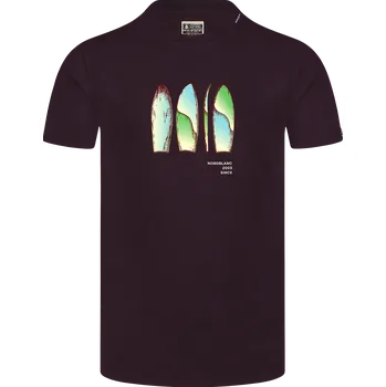 Pánské tričko Pánské triko NORDBLANC ALOHA NBSMT8156 HNĚDÁ L