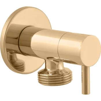 Ventil Ventil rohový pračkový 1/2"x 3/8", Zlatá - lesklá RV0234Z, RAV Slezák