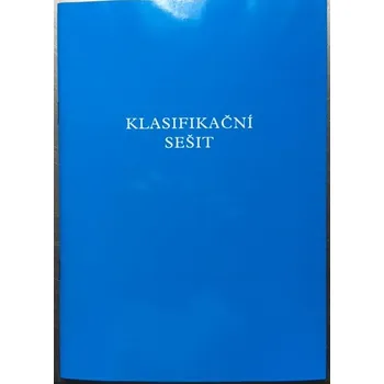 Sešit Klasifikační sešit