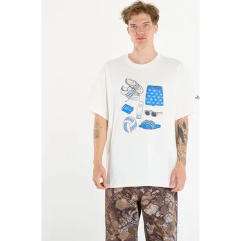Pánské tričko Tričko adidas Stuff Tee Off White L