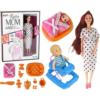 Panenka Panenka Pro Děti Těhotná Dlouhé Vlasy Příslušenství