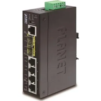 Switch Planet switch IGS-5225-4T2S, průmyslový 4x10/100/1000T, 2x100/1000X SFP, -40~+75°C