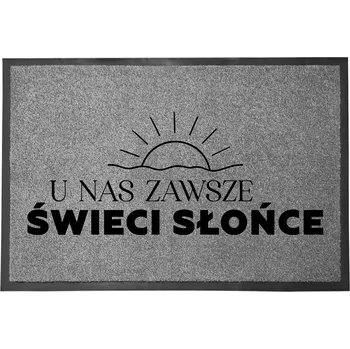 Rohožka VSTUPNÍ ROHOŽKA ŠEDÁ DO DOMU DEKORATIVNÍ | DÁREK SLUNCE 60X40cm