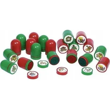 Dětské razítko Razítka s inkoustem VÁNOČNÍ razítka SADA 10