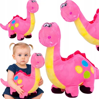 plyšák PLYŠOVÝ PLYŠÁK DINOSAURUS DRAK S OZDOBNÝM HŘBETEM PLYŠÁK PLYŠÁK 35x33cm