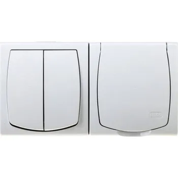 Elektrická zásuvka Hermetická Elektrická Zásuvka Ospel bílá