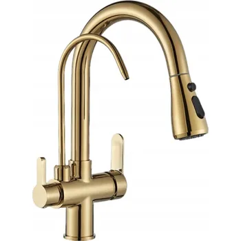 Vodovodní baterie Kuchyňská baterie stojánková MyQulife PREMIUM zlatá
